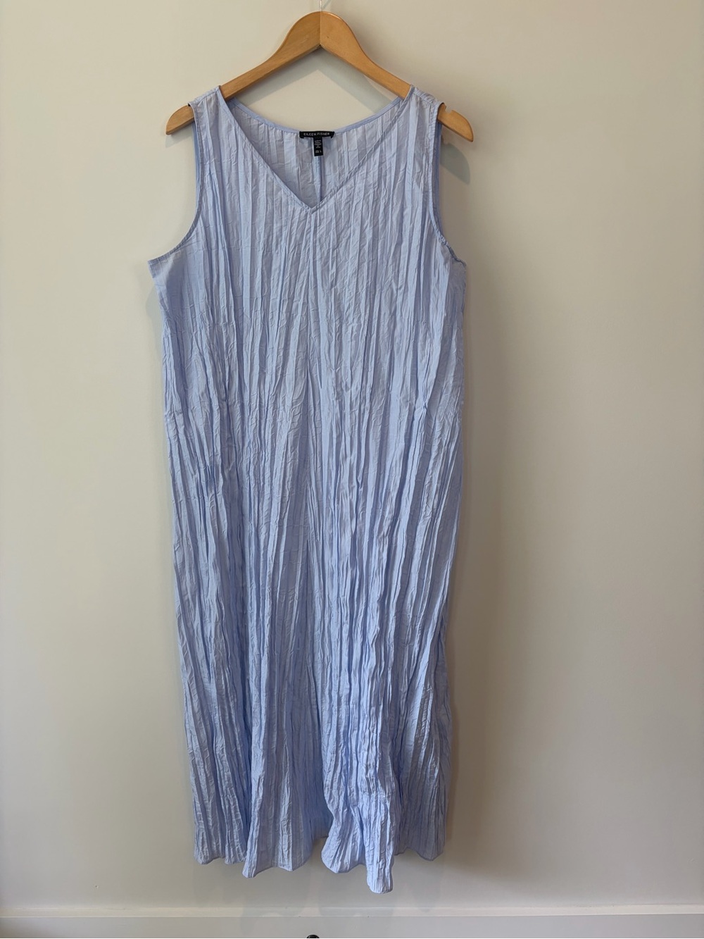 Eileen Fisher Crushed Silk Dress Size Large